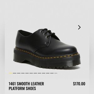 Dr Martens 1461 Smooth Leather Platforms